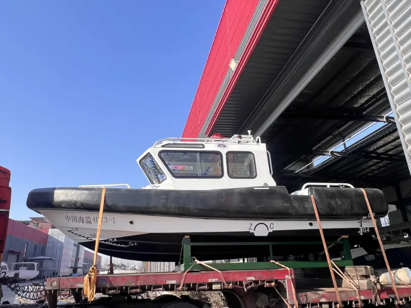 I-Laada ® Yacht ihambise ngempumelelo i-7.8m ye-Aluminum umthetho wokunyanzeliswa komthetho