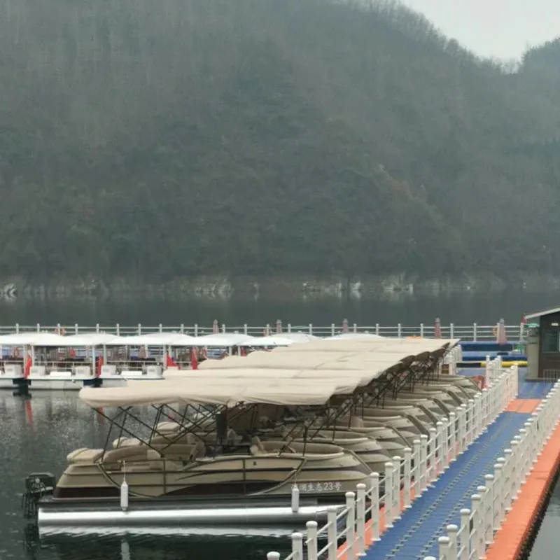I-fiberglass kunye ne-aluminium pontoon isiphene